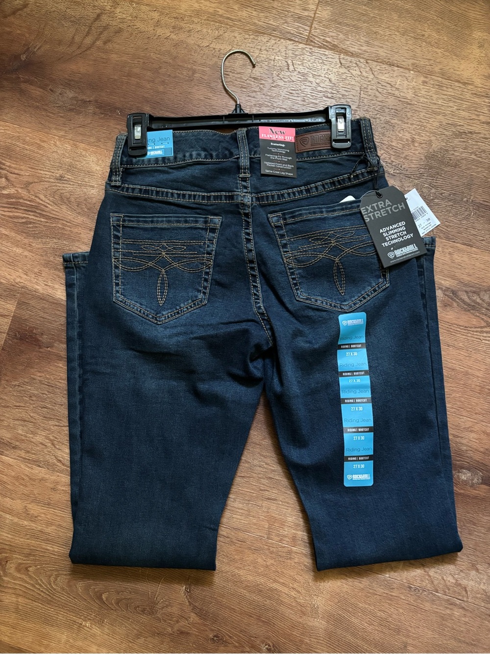 Nwt Rock & Roll Denim Boot Stitch Riding Jeans